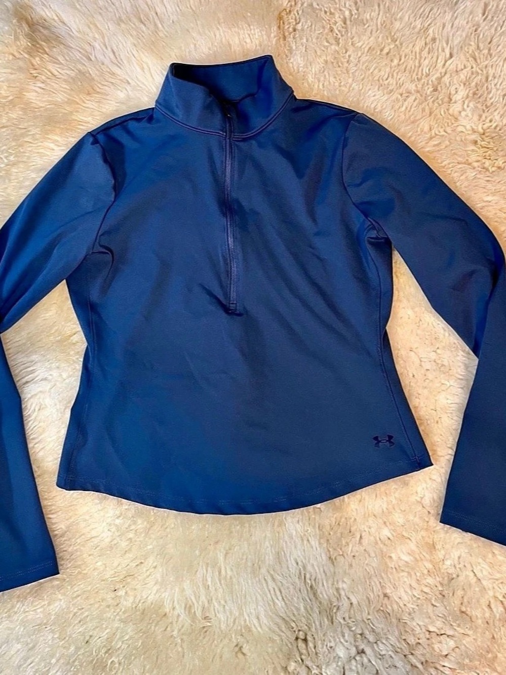 Under Armour Women'Small Half-Zip Pullover Blue Size Small Like New